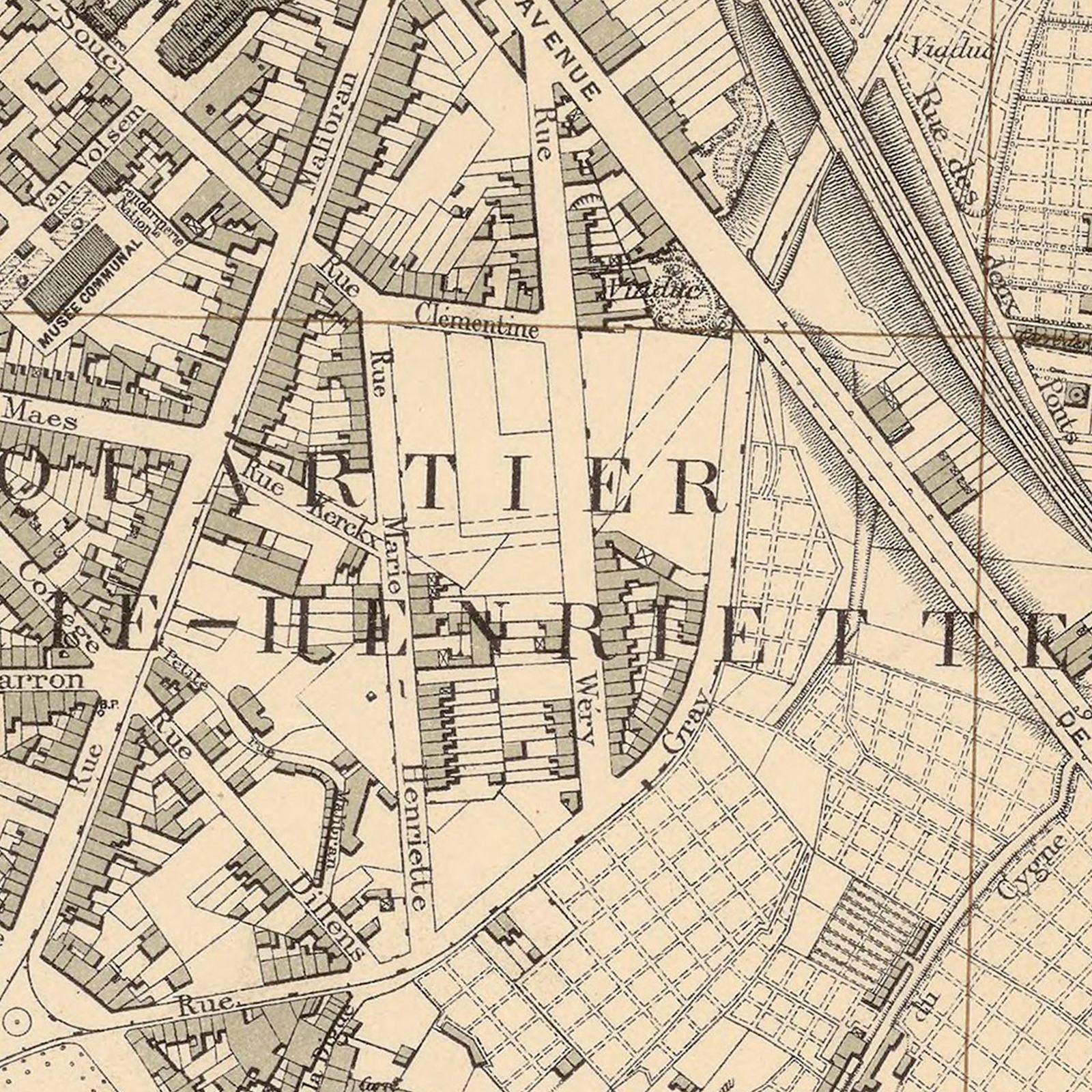 Institut cartographique militaire, Bruxelles et ses environs, 1893.